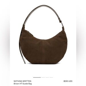 NOTHING WRITTEN
Brown HT Suede Bag